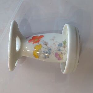 Vintage Floral Ceramic Toothbrush Holder